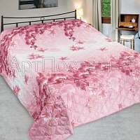 Одеяло-покрывало на синтепоне Орхидея розовое