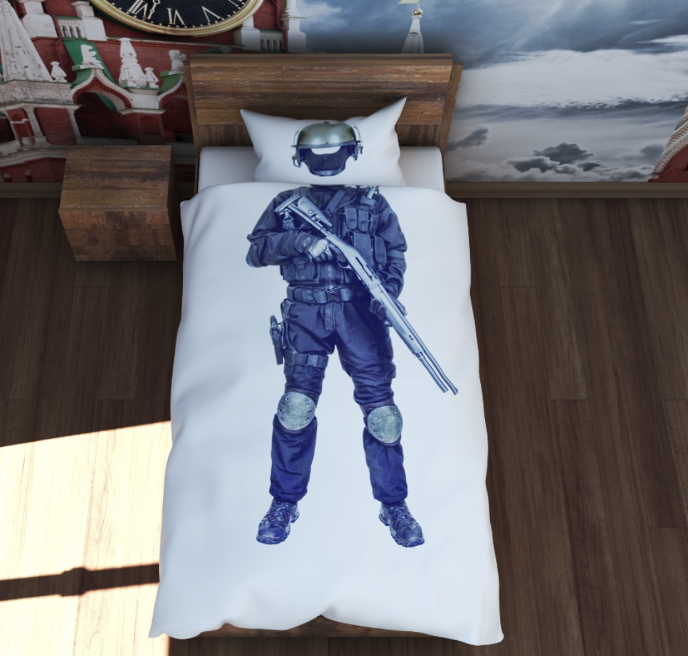 Креативное постельное белье Спецназовец