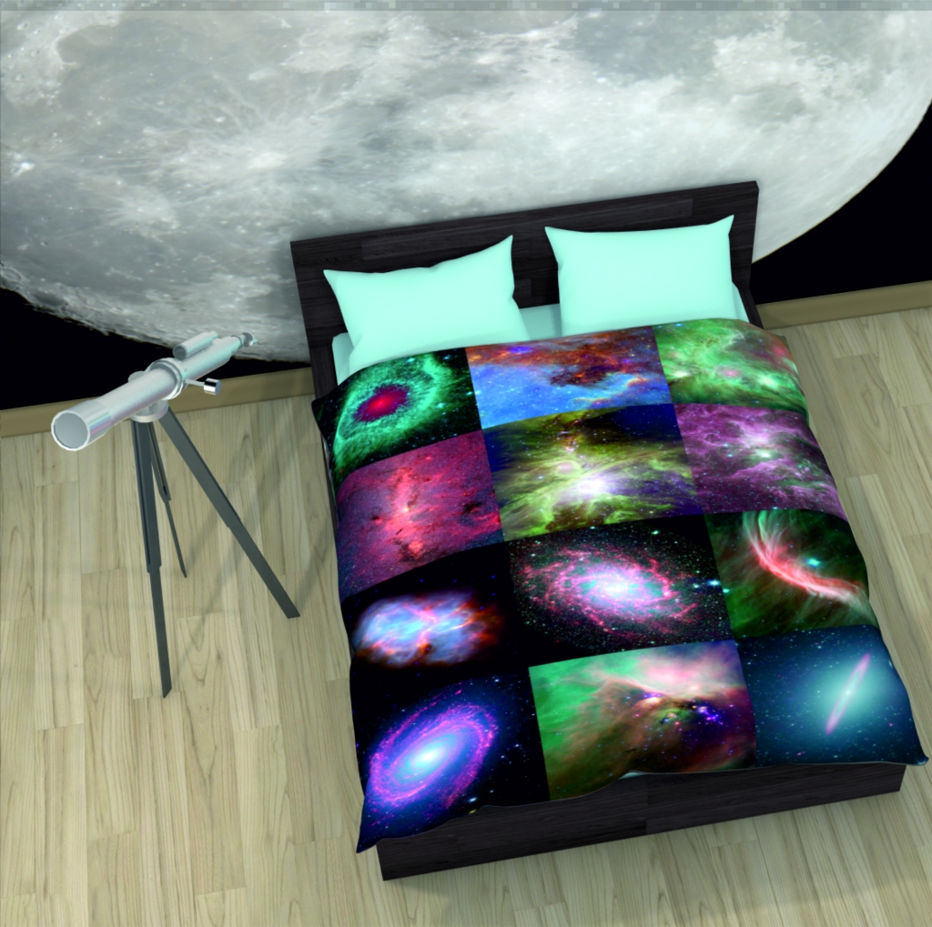 Креативное постельное белье Туманности в космосе