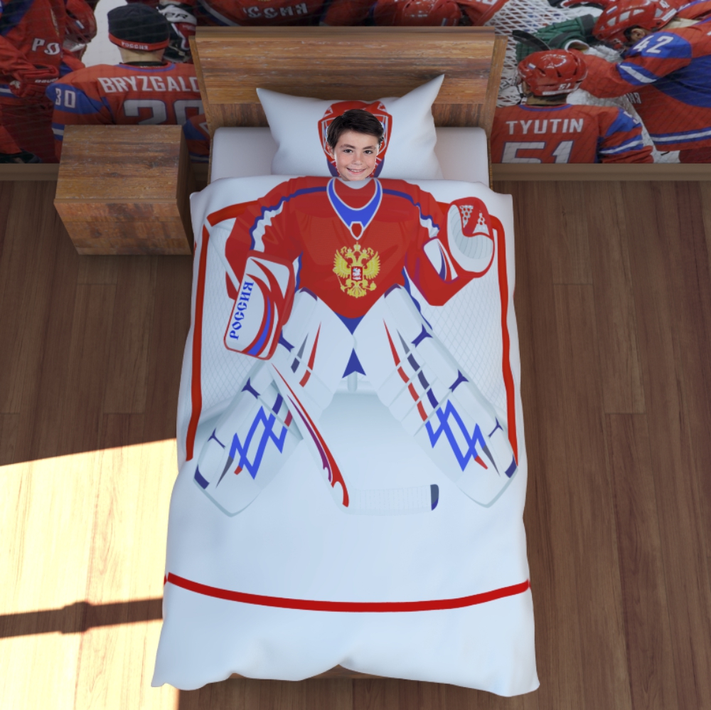 Креативное постельное белье Хоккей - вратарь