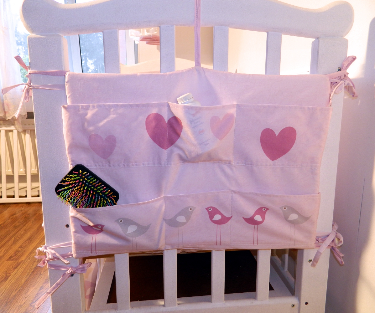 Развивающее постельное белье для новорожденных Нежность розовый
