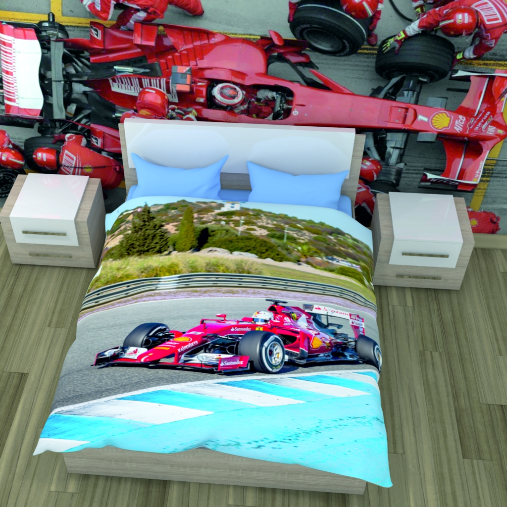 Креативное постельное белье Формула 1
