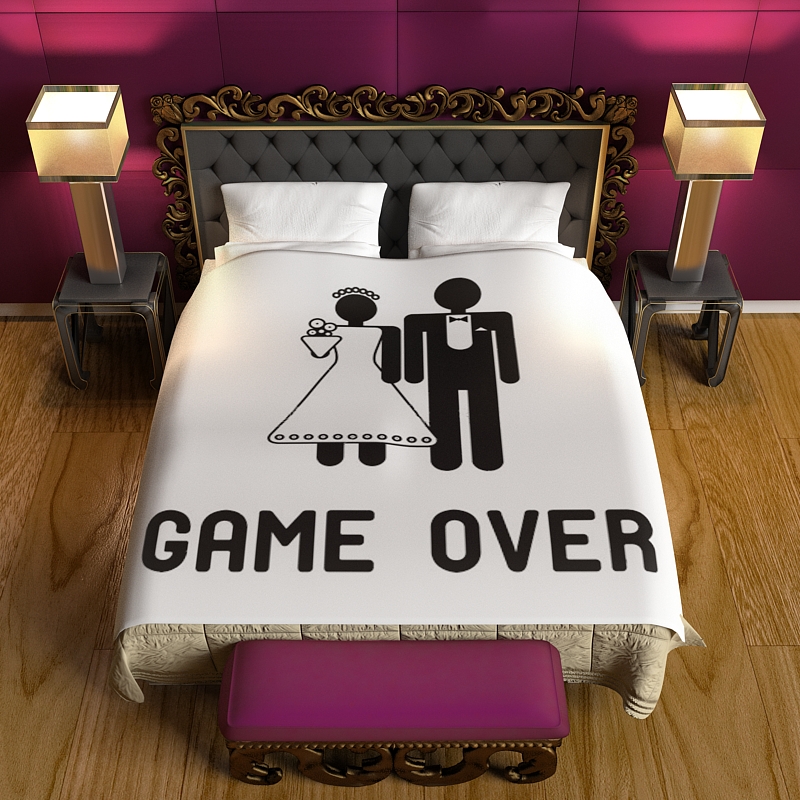 Креативное постельное белье Game Over. Перкаль