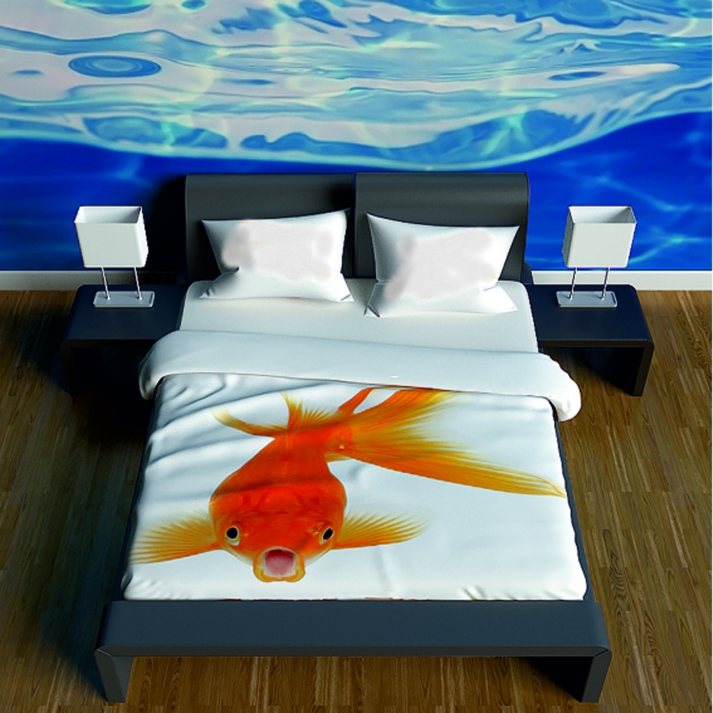 Креативное постельное белье Рыба. Перкаль