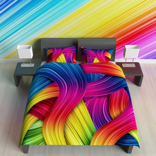 Креативное постельное белье Цветные локоны