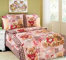 Детское постельное белье Плюшевые мишки (Розовый)